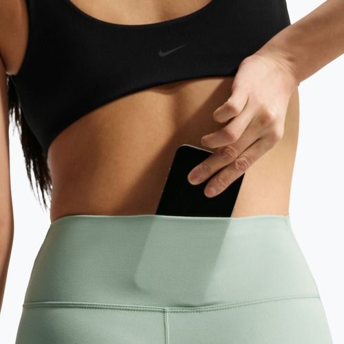 Legginsy damskie Nike One High Waisted Flared steam/white