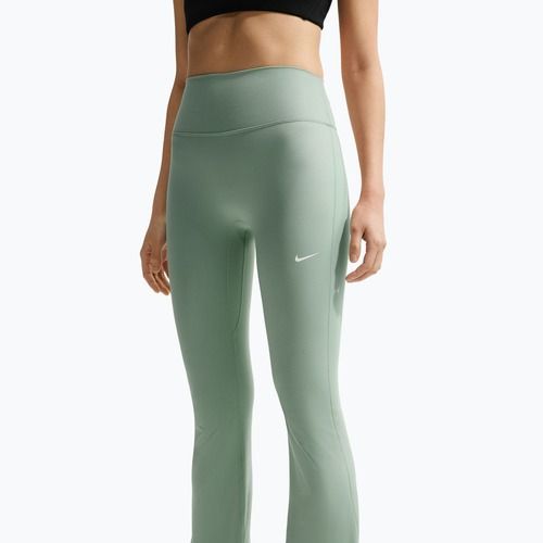 Legginsy damskie Nike One High Waisted Flared steam/white