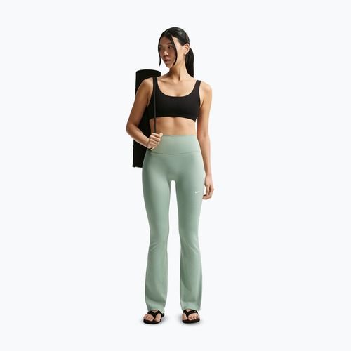 Legginsy damskie Nike One High Waisted Flared steam/white