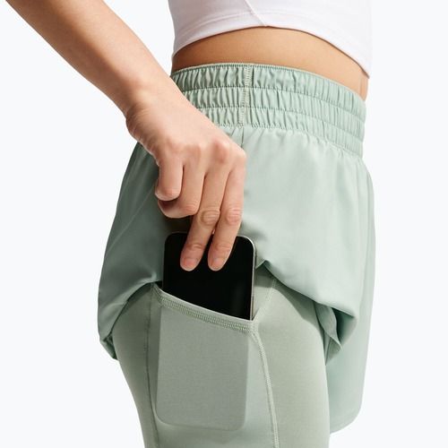 Spodenki damskie Nike One Dri-Fit High-Waisted 3" 2In1 steam/white