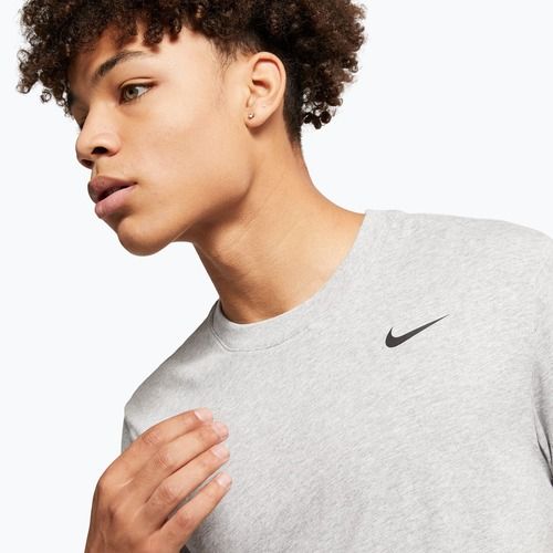 Koszulka męska Nike Dri-Fit dark grey heather/black