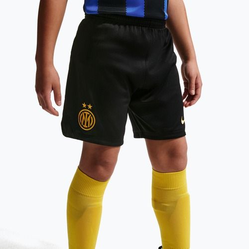 Spodenki piłkarskie dziecięce Nike Inter Milan Dri-Fit Stadium Home black/university gold