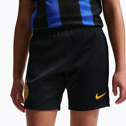 Spodenki piłkarskie dziecięce Nike Inter Milan Dri-Fit Stadium Home black/university gold