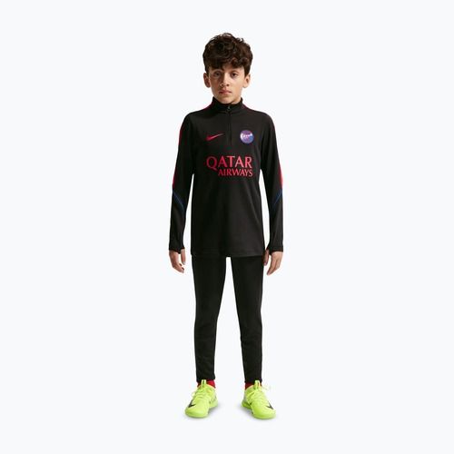 Bluza piłkarska dziecięca Nike Paris Saint-Germain Strike Dri-Fit Soccer Knit Drill Top black/global red/global red