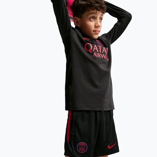 Spodenki piłkarskie dziecięce Nike Paris Saint-Germain Strike black/hyper royal/global red/global red