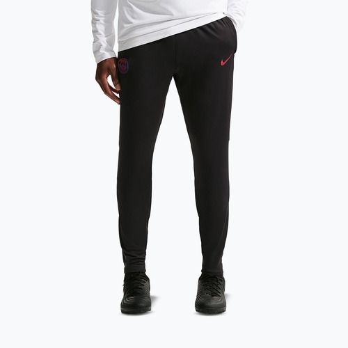 Spodnie piłkarskie męskie Nike Paris Saint-Germain Strike Dri-Fit black/global red/global red