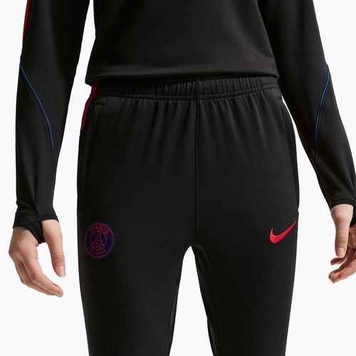 Spodnie piłkarskie dziecięce Nike Paris Saint-Germain Strike Dri-Fit black/global red/global red