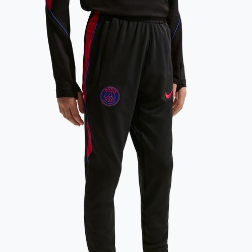 Spodnie piłkarskie dziecięce Nike Paris Saint-Germain Strike Dri-Fit black/global red/global red