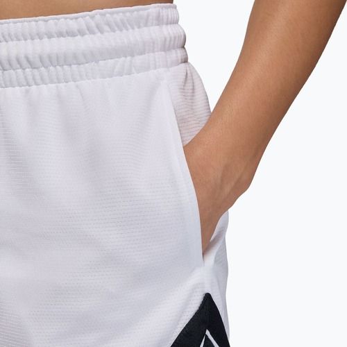 Spodenki koszykarskie damskie  Jordan Sport Diamond 4" white/black/black/white