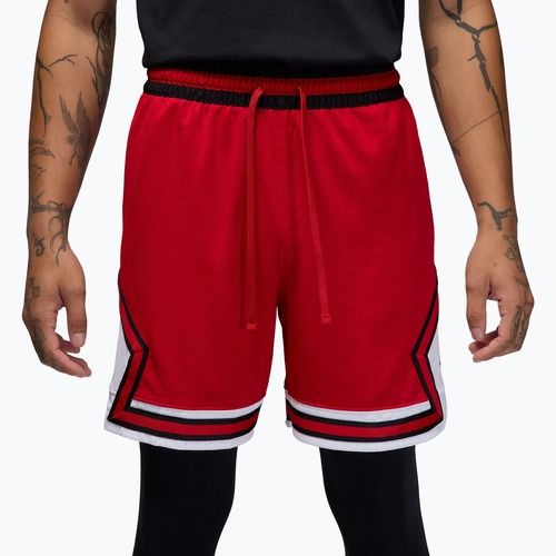 Spodenki koszykarskie męskie Nike Jordan Mesh Diamond 4" gym red/white/black