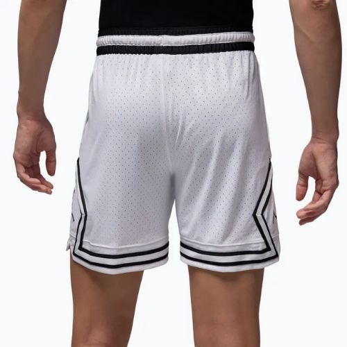 Spodenki koszykarskie męskie  Nike Jordan Mesh Diamond 4" white/black/black