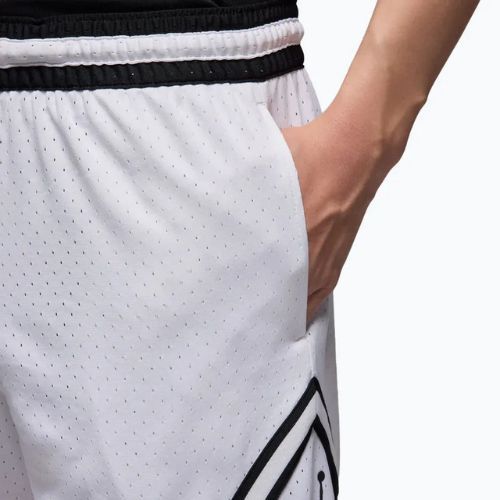 Spodenki koszykarskie męskie  Nike Jordan Mesh Diamond 4" white/black/black