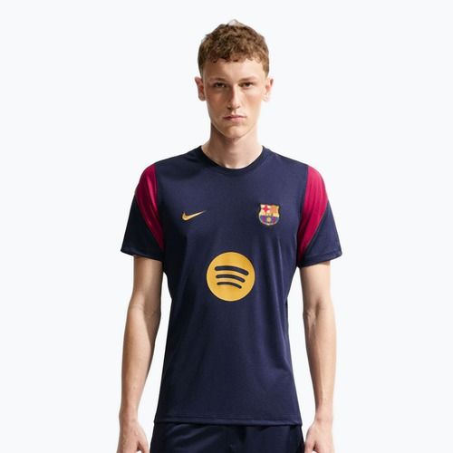 Koszulka piłkarska męska Nike FC Barcelona Strike Soccer Dri-Fit blackened blue/noble red/mineral yellow