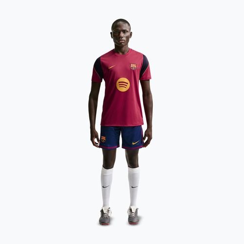 Koszulka piłkarska męska Nike FC Barcelona Strike Soccer Dri-Fit noble red/blackened blue/mineral yellow