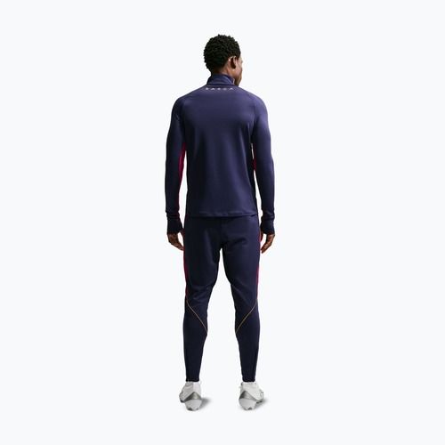 Bluza piłkarska męska Nike FC Barcelona Strike Soccer Drill Top blackened blue/mineral yellow
