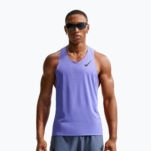Koszulka do biegania męska Nike AeroSwift Dri-Fit ADV sapphire/black