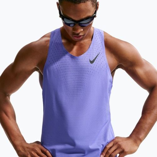 Koszulka do biegania męska Nike AeroSwift Dri-Fit ADV sapphire/black
