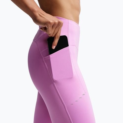 Legginsy do biegania damskie Nike Swift 7/8 light magenta