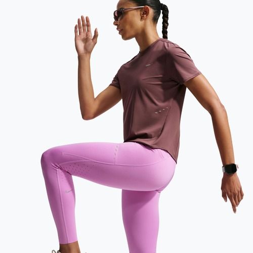 Legginsy do biegania damskie Nike Swift 7/8 light magenta