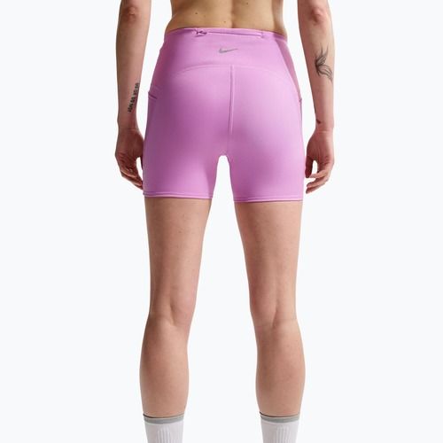 Spodenki do biegania damskie Nike Swift High-Waisted 4" light magenta