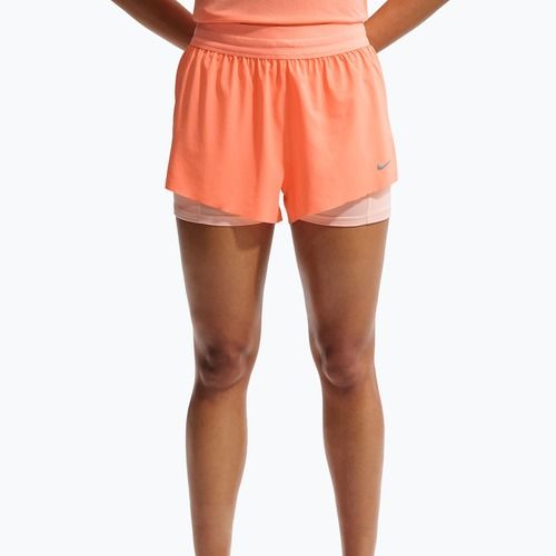 Spodenki do biegania damskie Nike Swift Mid-Rise 2in1 orange pulse