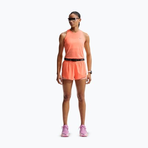 Spodenki do biegania damskie Nike Swift Mid-Rise 2in1 orange pulse