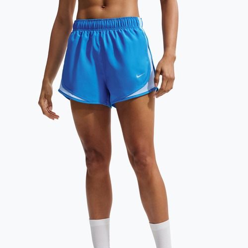 Spodenki do biegania damskie Nike Tempo Dri-Fit Mid-Rise light photo blue