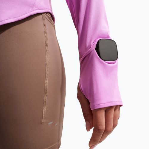 Bluza do biegania damska Nike Swift Dri-FIT UV 1/4-Zip light magenta