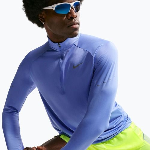 Bluza do biegania męska Nike Stride 1/4 Zip Dri-Fit royal pulse