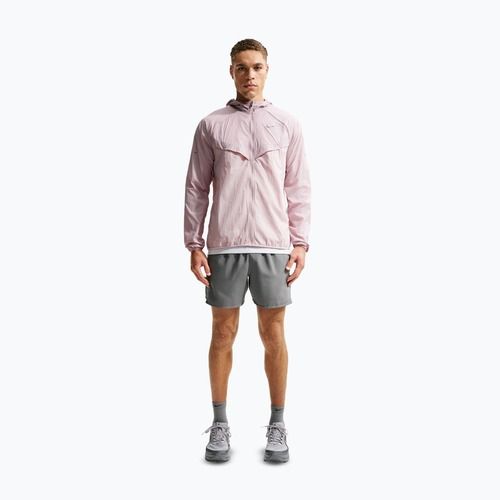 Kurtka do biegania męska Nike Stride Repel UV particle rose/silt red