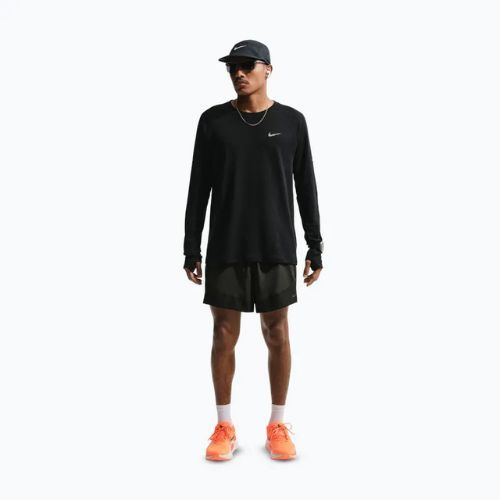 Spodenki do biegania męskie Nike Stride Dri-Fit Brief-Lined 5" off noir/black/black