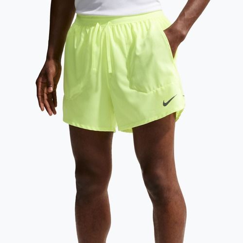 Spodenki męskie Nike Stride Dri-Fit Brief-Lined 5" volt ice