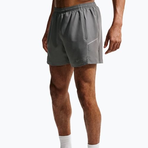Spodenki do biegania męskie Nike Miler Dri-Fit 2in1 5" smoke grey/smoke grey