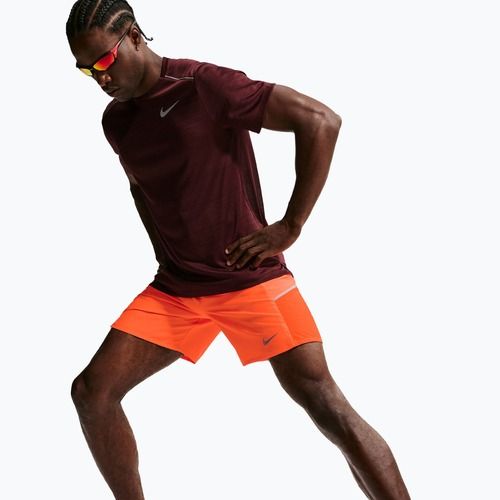 Spodenki do biegania męskie Nike Miler Dri-Fit Brief Lined7" total orange