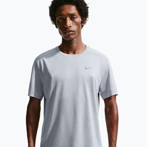 Koszulka do biegania męska Nike Miler Dri-Fit UV grey fog/particle grey