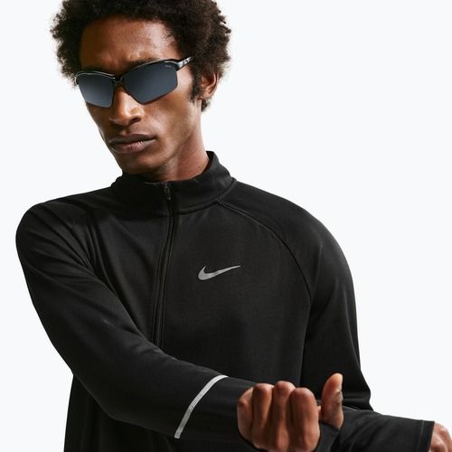 Bluza do biegania męska Nike Miler Dri-Fit UV 1/2 Zip black