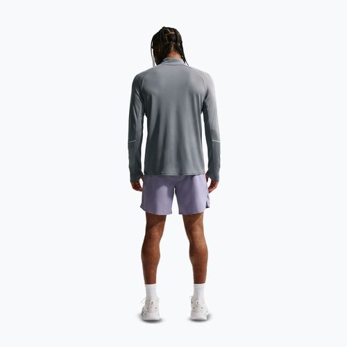 Bluza do biegania męska Nike Miler Dri-Fit UV 1/2 Zip smoke grey