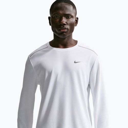 Longsleeve do biegania męski Nike Miler Dri-Fit UV white