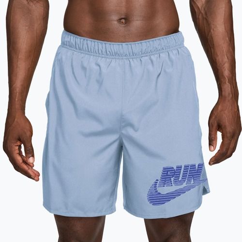 Spodenki do biegania męskie Nike Challenger Dri-Fit Brief-Lined 7" hydrogen blue/lapis