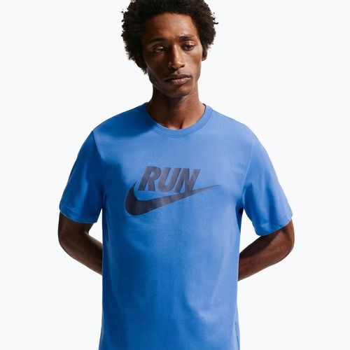 Koszulka do biegania męska Nike Dri-Fit Running blue crystal/thunder blue
