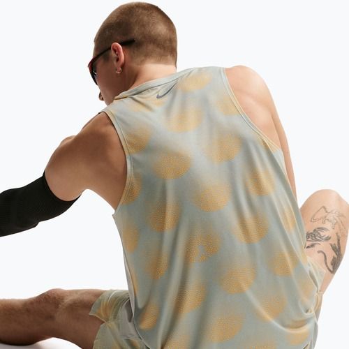 Koszulka do biegania męska Nike Stride Dri-Fit ADV jade horizon/linen