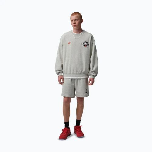 Spodenki męskie  Jordan Fleece grey heather/black