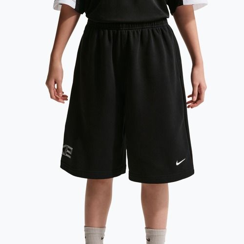 Spodenki dziecięce Nike Sportswear French Terry black/white