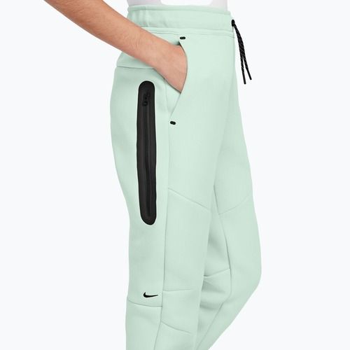 Spodnie dziecięce Nike Sportswear Tech Fleece barely green/black/black