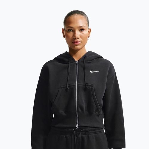 Bluza damska Nike Sportswear Phoenix Fleece Loose Full-Zip black/sail