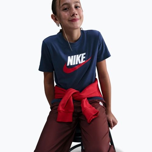 Koszulka dziecięca Nike Sportswear midnight navy/white