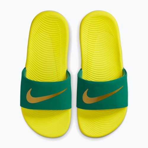 Klapki Nike Kawa malachite/sonic yellow/metallic gold