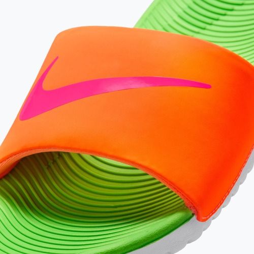 Klapki Nike Kawa total orange/green strike/hyper pink