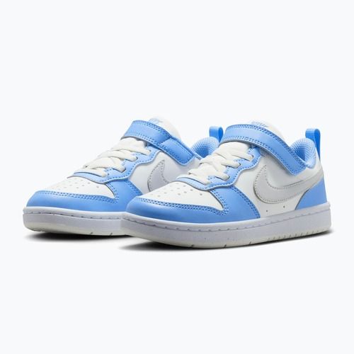 Buty dziecięce Nike Court Borough Low Recraft summit white/cobalt pulse/vast grey