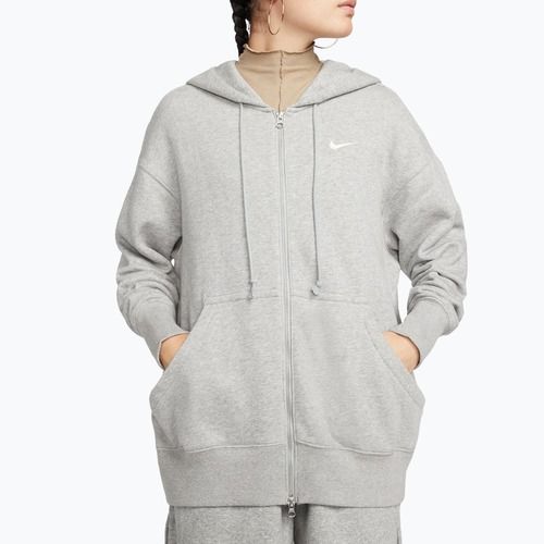 Bluza damska Nike Sportswear Phoenix Fleece dark grey heather/sail